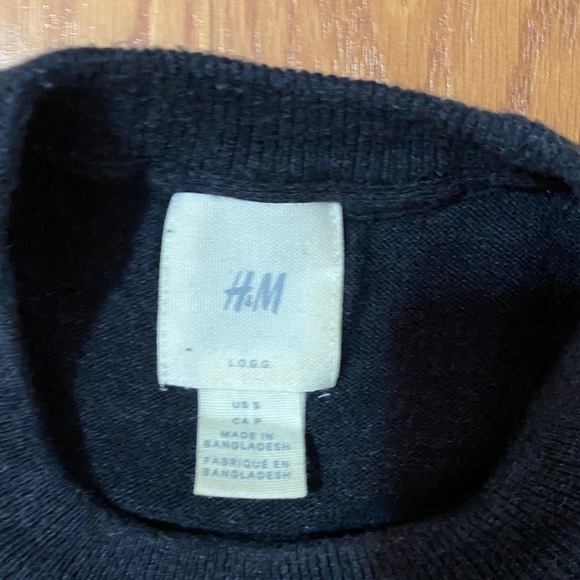 💖MEGA SALE💖H&M Men’s Sweater Cotton Black, S ALSU00661 - Picture 2 of 5